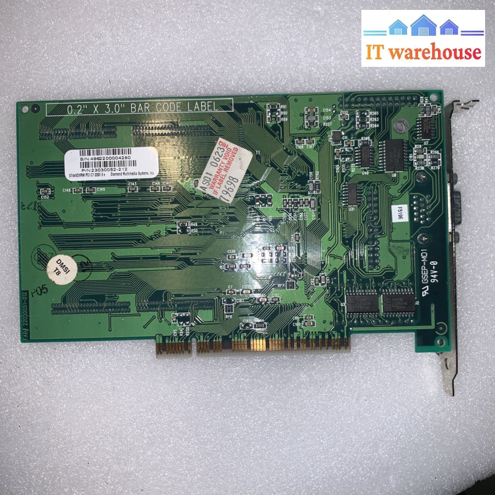 Diamond Stealth III S540 ST64VDRM PCI 64MB S3 Savage4 Graphics Card Vintage GPU
