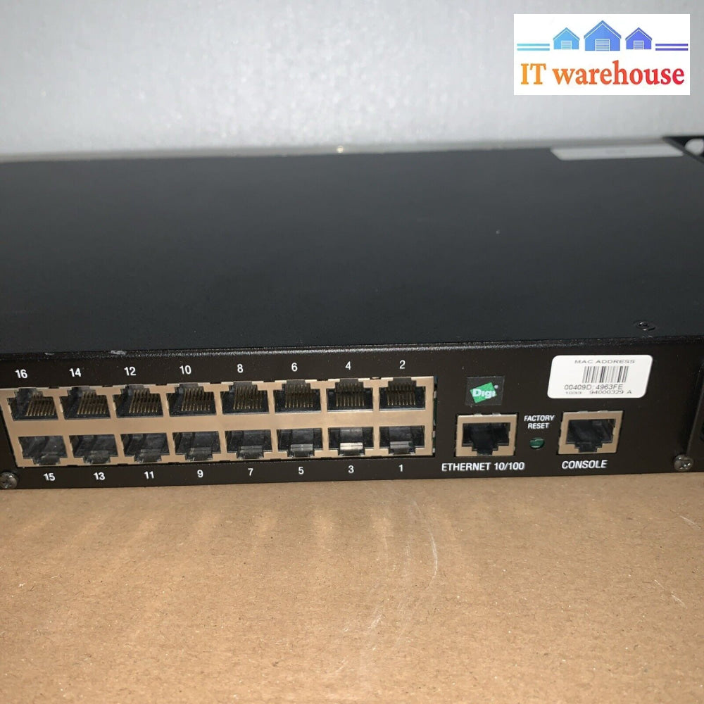 Digi Connections CM 16 1RU 16-Port Switch