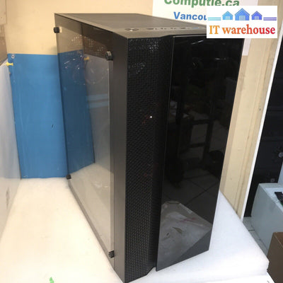Diypc Dragon-R-4Led Black Usb3.0 Steel /Tempered Glass Atx Mid Tower Gaming Pc