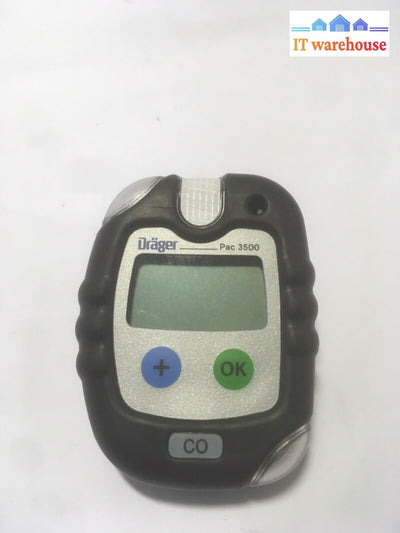 DRAGER PAC 3500 CO GAS Detector AS IS