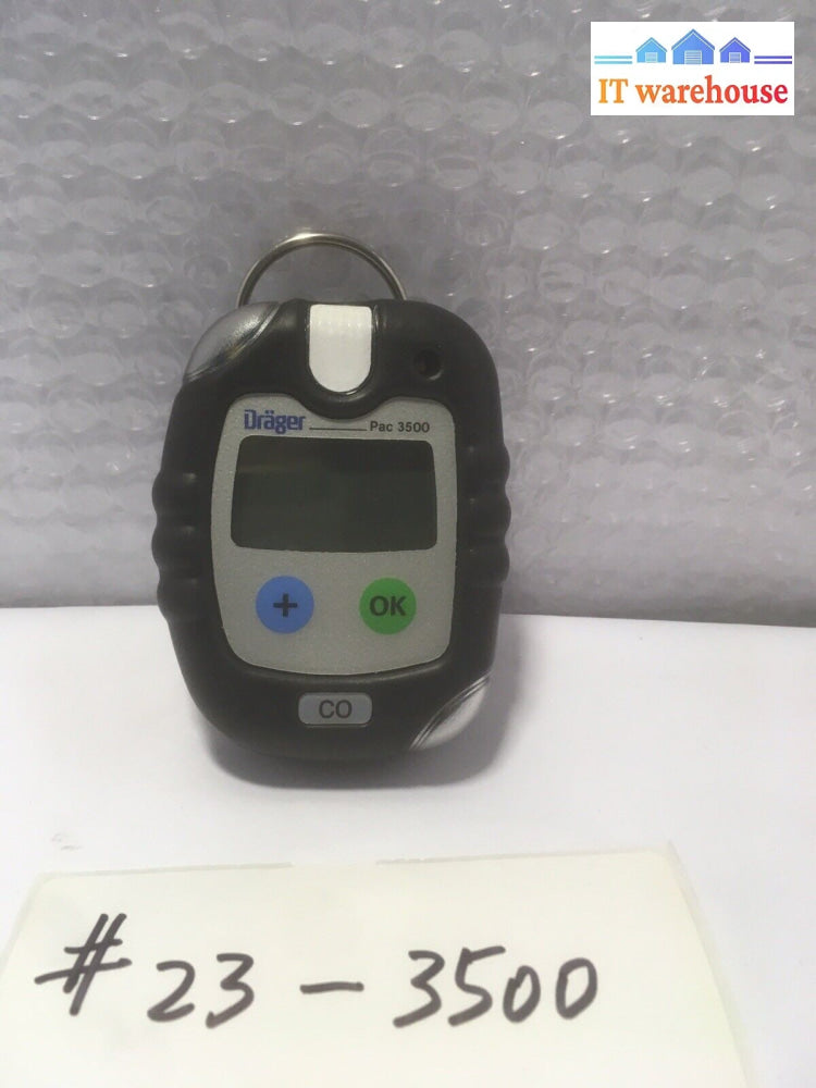DRAGER PAC 3500 CO GAS Detector AS IS