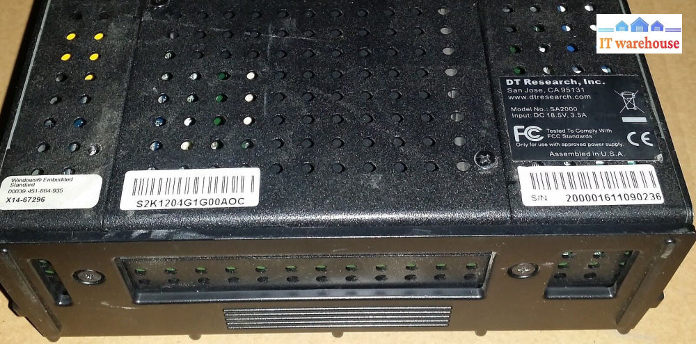 DT Research SA2000  AMD Sempron 3700+ 2GHz 1GB / 4GB Appliance HDMI  w/ AC adapt