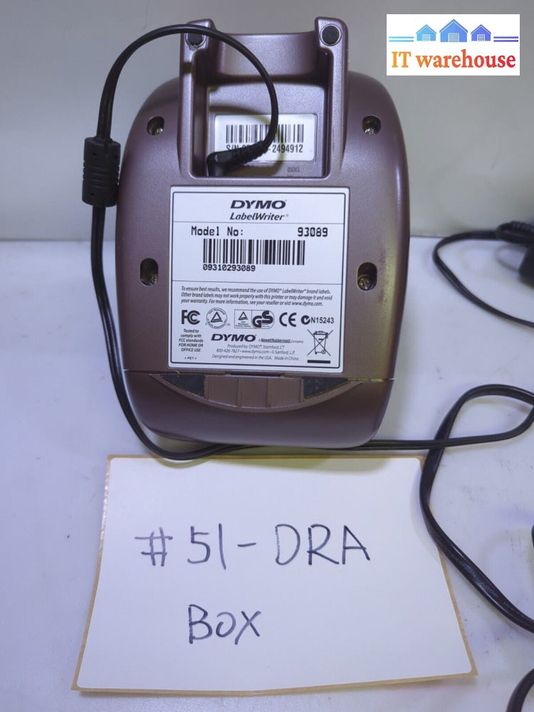 - DYMO LabelWriter 400 Turbo Thermal USB PRINTER W/AC + USB CABLE TESTED