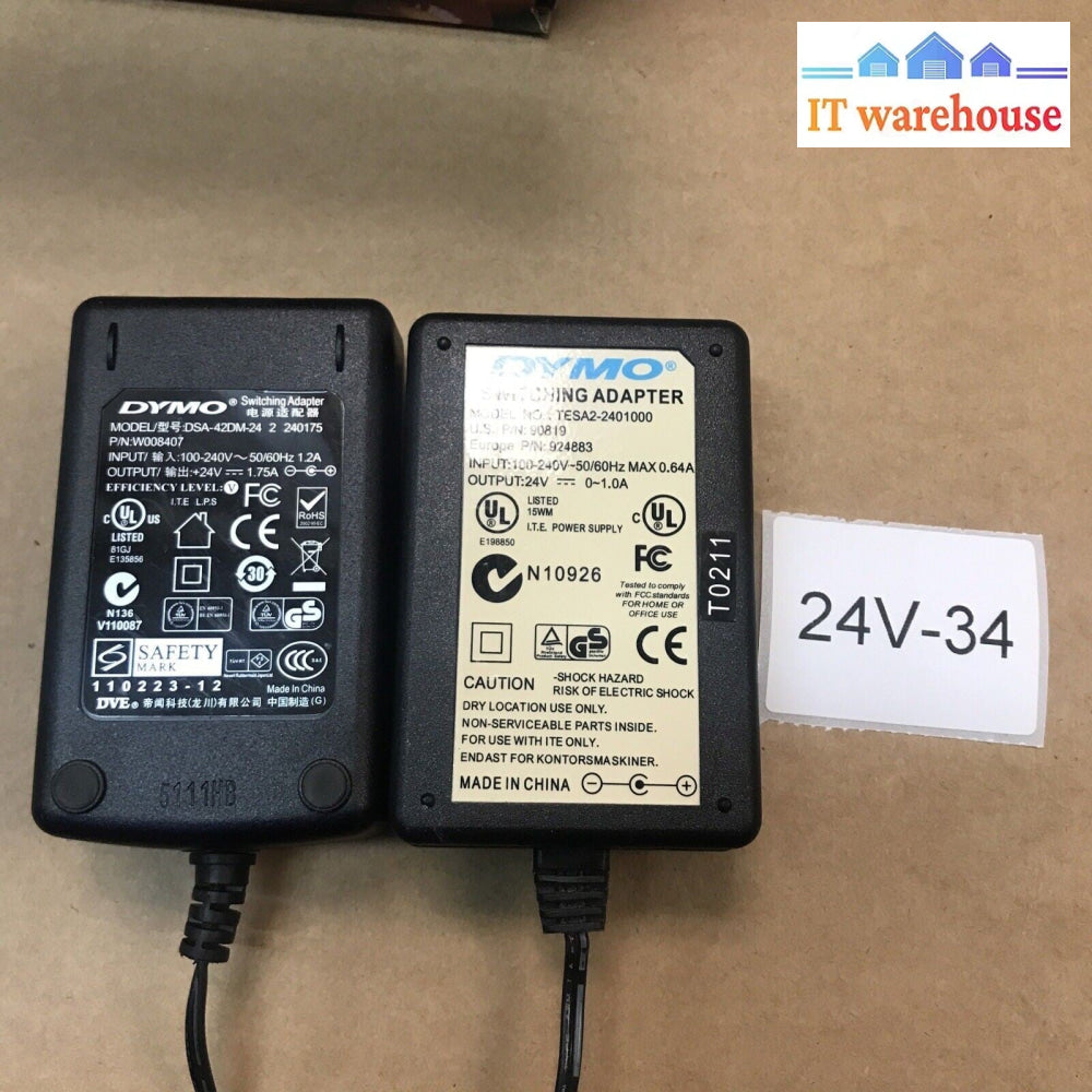 DYMO printer AC adapters DAS-42DM-24/W008407