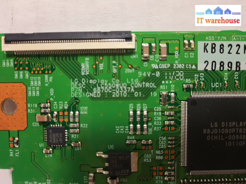 - Dynex Dx-55L150A11 T-Con Board 6870C-0337A