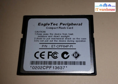 Eagletec 64Mb Compact Flash Memory Et-Cpf64P