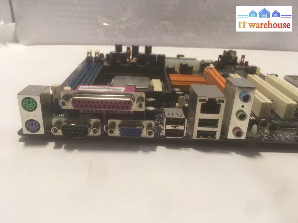 + ECS 760GX-M V1.1A Socket 754 Micro ATX Motherboard + AMD Sempron CPU W/ plate