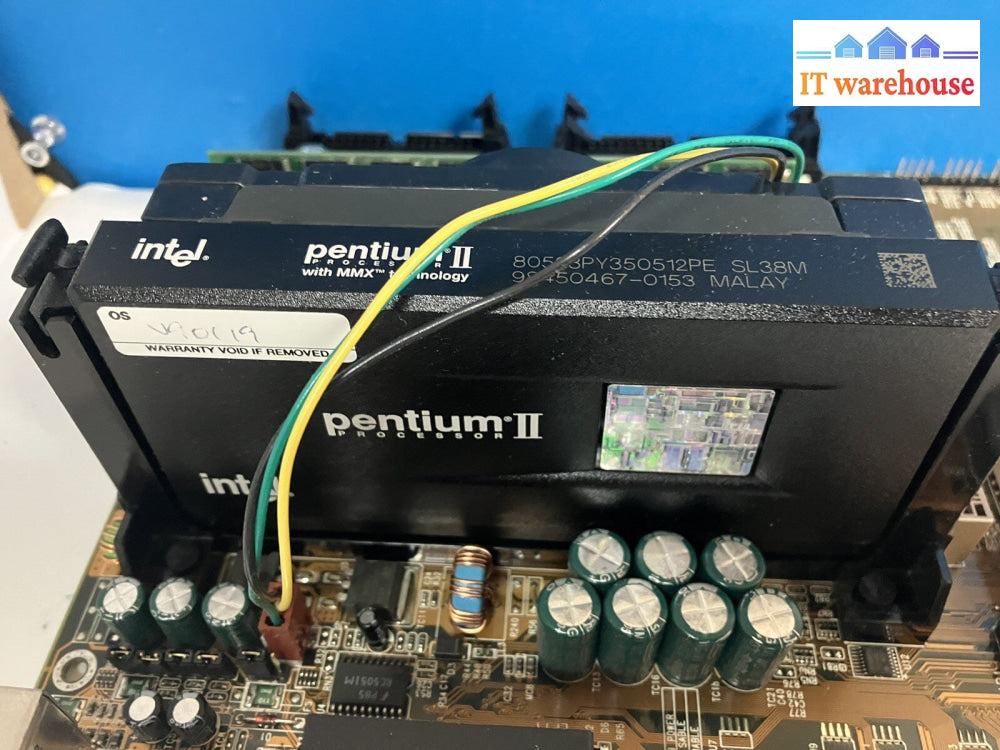 ~ ECS MOTHERBOARD P6BX-A+ W/ Pentium II Processor SL38M & (128MB+64MB) SDRAM