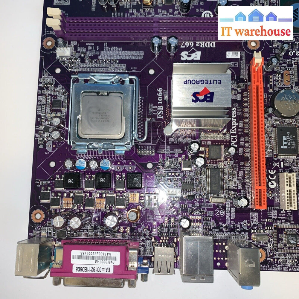 ECS P4M900T-M V1.0 Socket 775 VIA P4M900 DDR2 667 mATX Motherboard