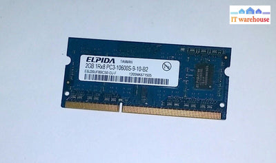 Elpida PC3-10600 (DDR3-1333) 2 GB SO-DIMM 1333 MHz PC3-10600 DDR3 SDRAM Memory