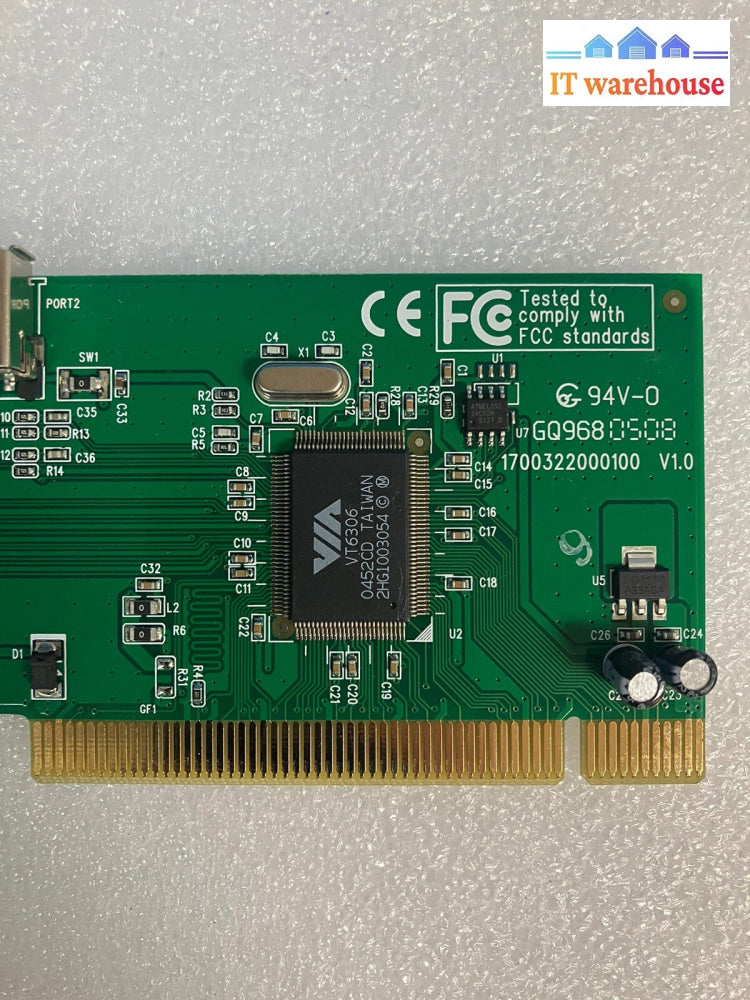 ~ Encore 4 Port FireWire IEEE-1394 PCI Host Adapter ENL1394-PCI-VA 1394a VT6306