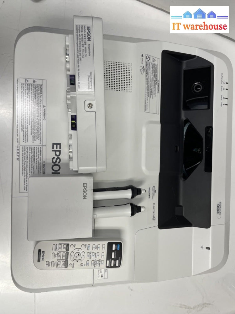 Epson BrightLink Pro 1460ui H726A with remote touch unit and pen