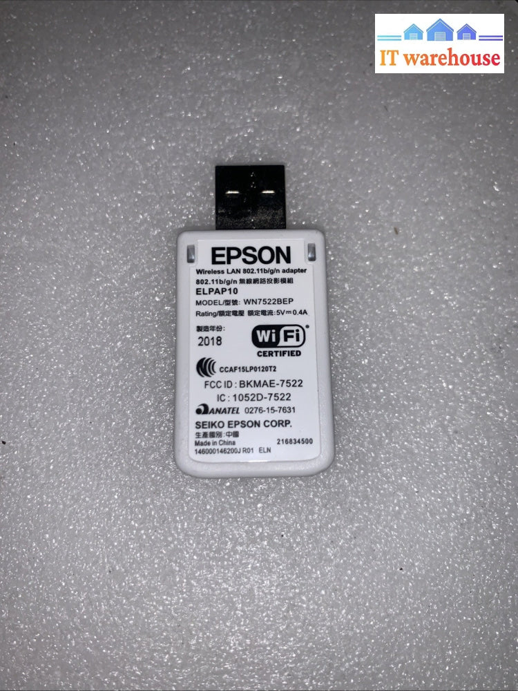 Epson ELPAP10 Wireless LAN USB Adapter for Projector – Tested Working
