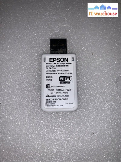 Epson ELPAP10 Wireless LAN USB Adapter for Projector – Tested Working