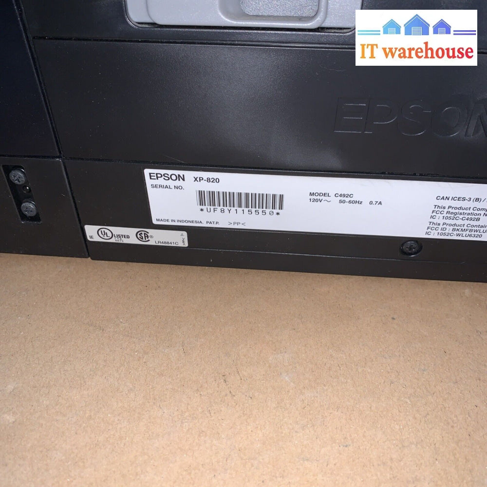 Epson Expression Premium XP-820 Wireless All-in-One Inkjet Printer