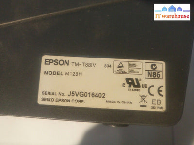 * Epson Micros TM-T88IV M129H  POS Thermal Receipt Printer  USB INTERFACE