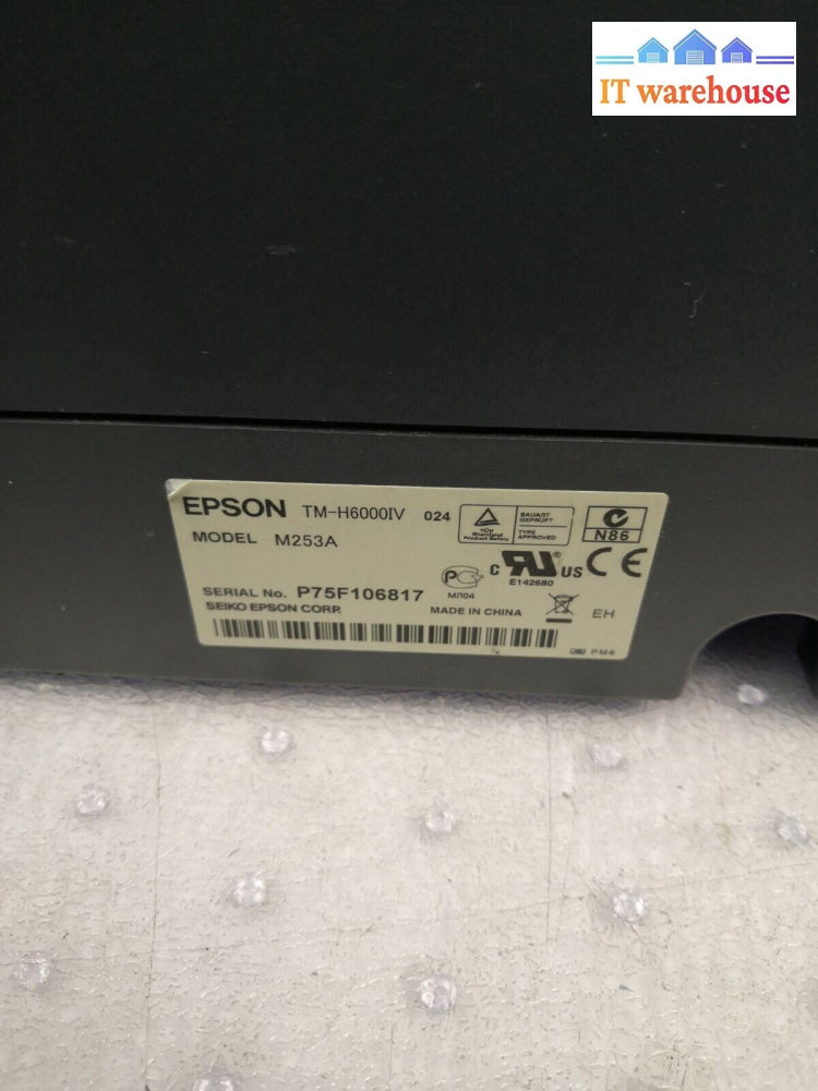 + Epson TM-H6000IV M253A POS Receipt Printer w/ Power USB Interfaces & AC