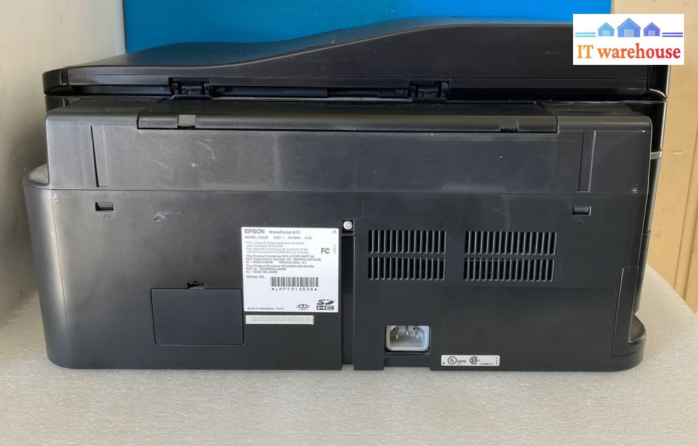 Epson Workforce 610 Wireless Inkjet All-in-One Printer C363B (No Ink Included) ~