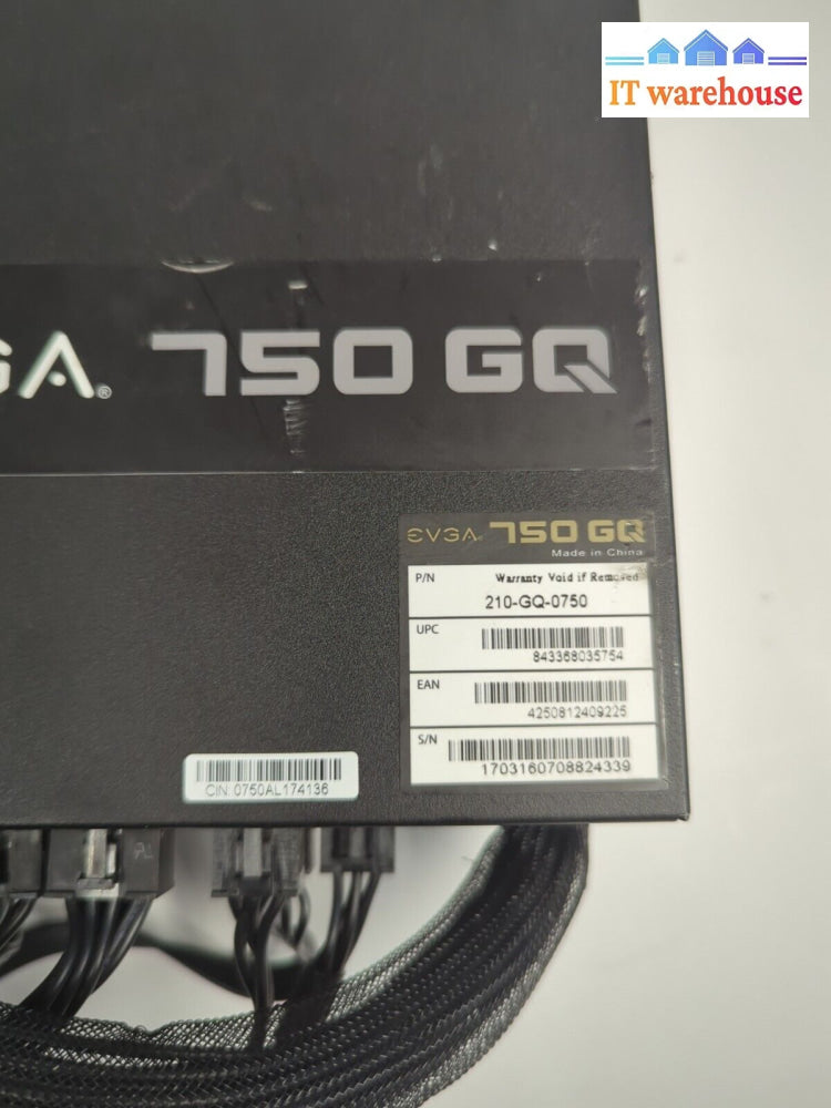 EVGA 750 GQ 750GQ 210-GQ-0750 750W Power Supply Tested (4x 6 + 2 PCI-E/4 + 4 CPU)