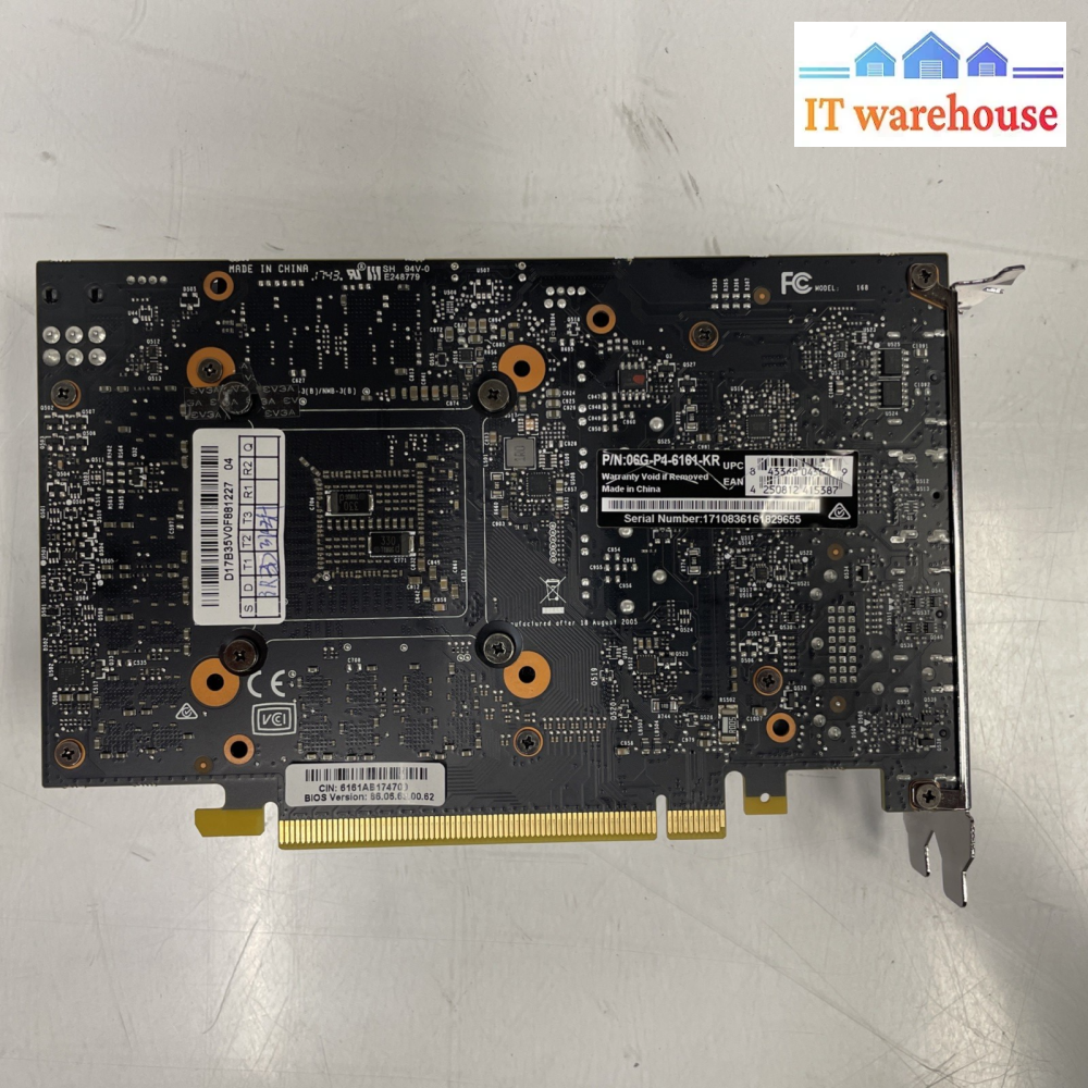 EVGA GeForce GTX 1060 6GB GDDR5 Video Graphics Card 06G-P4-6161-KR+
