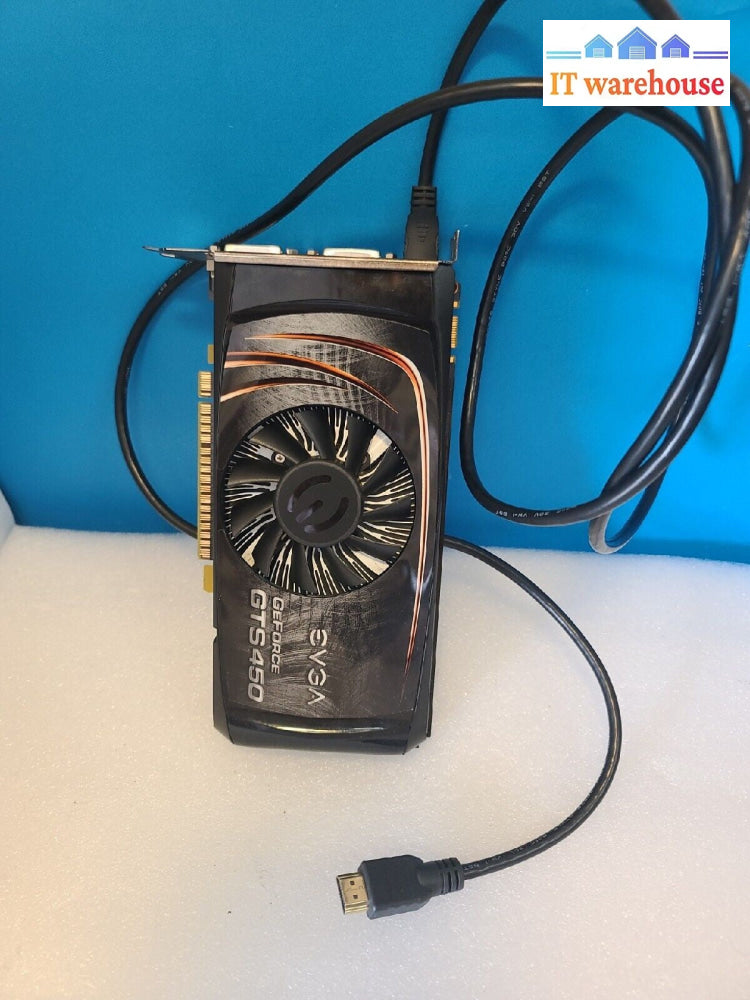 - EVGA NVIDIA GeForce GTS 450 1GB  Graphics Card 01G-P3-1450-TR W/HDMI CABLE