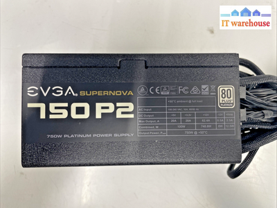 EVGA SuperNOVA 750 P2, 80+ PLATINUM 750W  power supply +