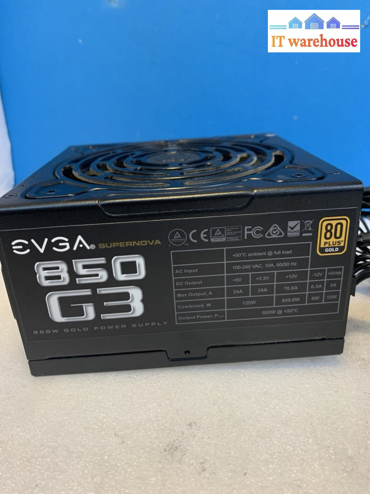 EVGA SUPERNOVA 850 G3 80 Plus Gold 850W Modular ATX Power Supply + 2x (6+2) PCIE