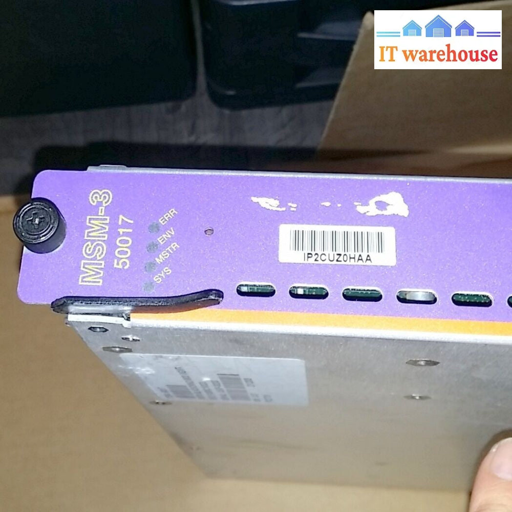 Extreme Networks Black Diamond MSM-3 50017 Management Switch Module (M-166)