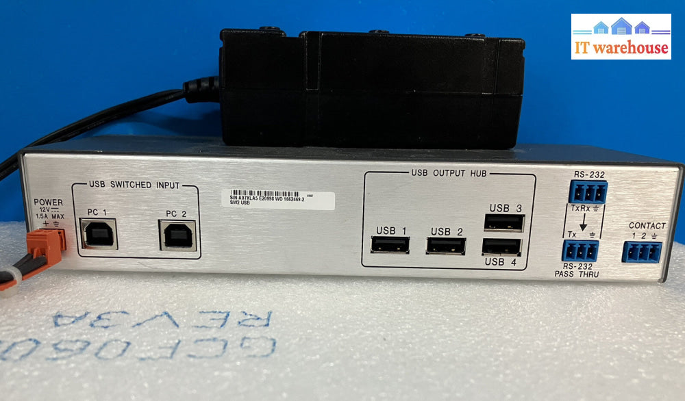 ~ Extron SW USB Series SW2 two input USB / 4  USB Output RS232 Switcher &Adapter