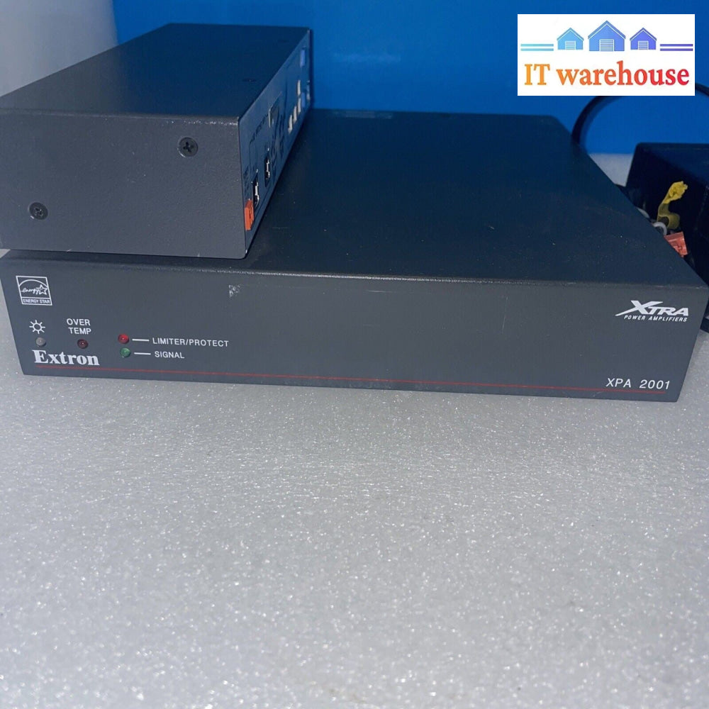 EXTRON XPA 2001-70V Power Amplifier w/ Power & EXTRON SW 2 USB Switch ...