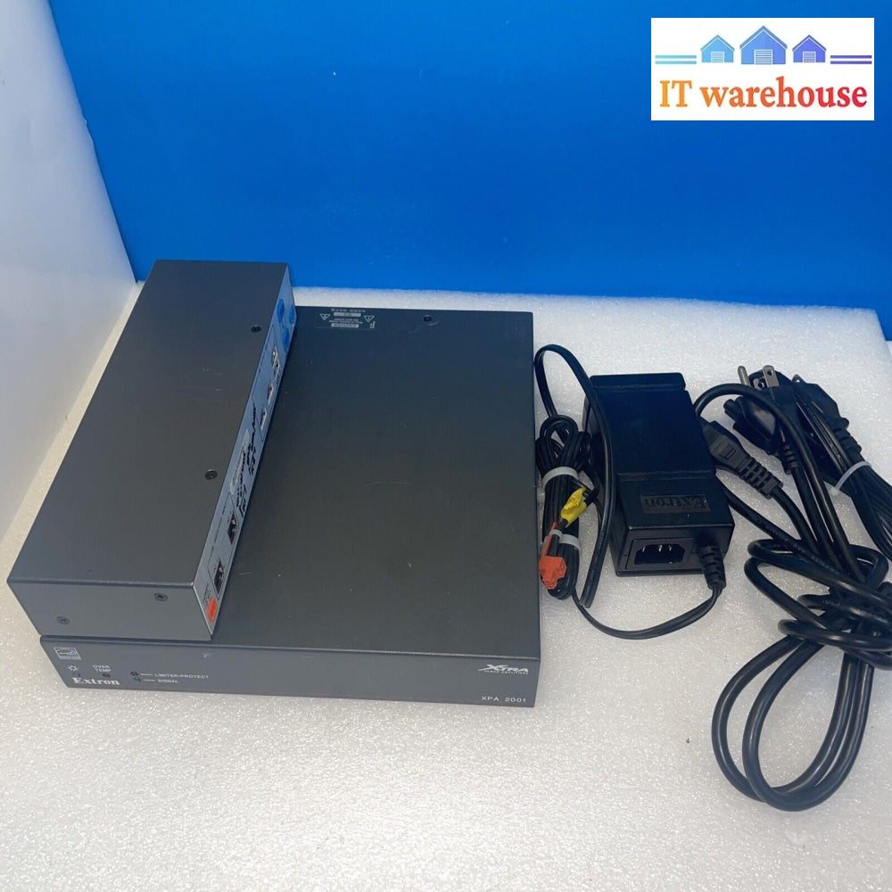 EXTRON XPA 2001-70V Power Amplifier w/ Power & EXTRON SW 2 USB Switch ...