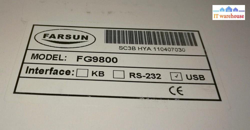  Farsun FG9800 USB barcode scanner w/ stand