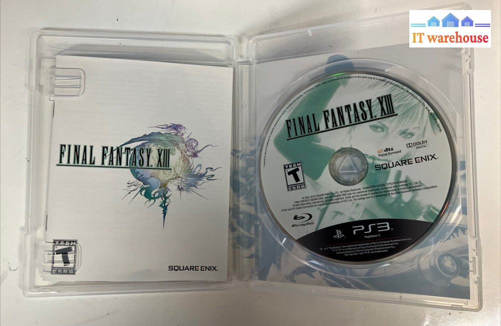 Final Fantasy Xiii Playstation 3 - Ps3 Complete In Box With Manual ~