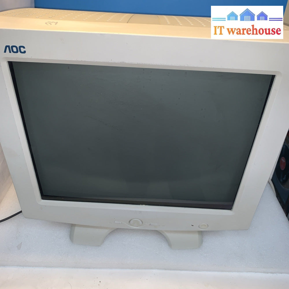 Flat screen ~ AOC FT700 17” CRT VGA Monitor Retro Gaming Display 1280 x 1024
