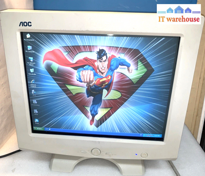 Flat screen ~ AOC FT700 17” CRT VGA Monitor Retro Gaming Display 1280 x 1024