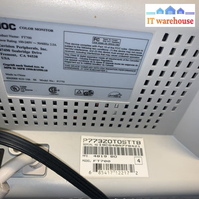 Flat screen ~ AOC FT700 17” CRT VGA Monitor Retro Gaming Display 1280 x 1024