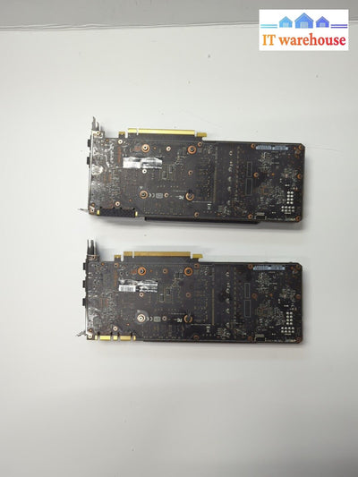 (For Parts) 2x EVGA 08G-P4-5173-KR EVGA SC GEFORCE GTX 1070 8GB Graphics Card