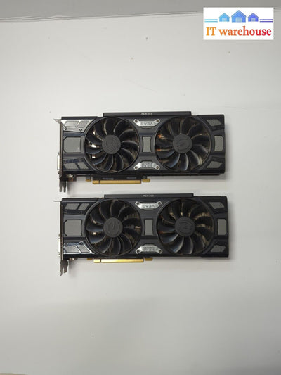 (For Parts) 2x EVGA 08G-P4-5173-KR EVGA SC GEFORCE GTX 1070 8GB Graphics Card