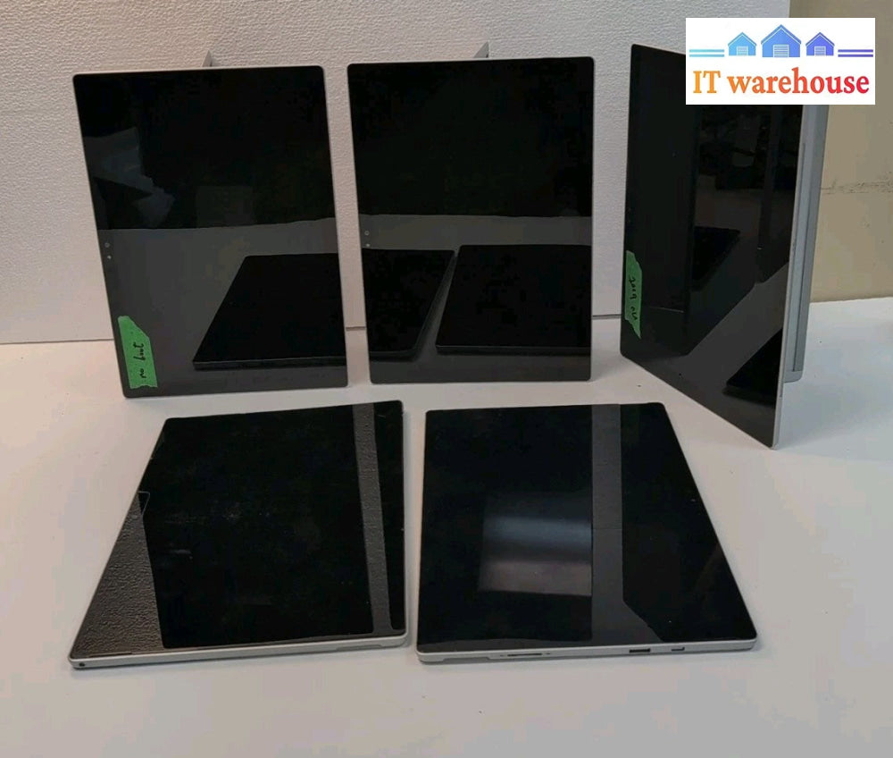 (For Parts) 5x Microsoft Surface Pro (4x 1724 128GB,  1x 1976 256GB) NO Boot -