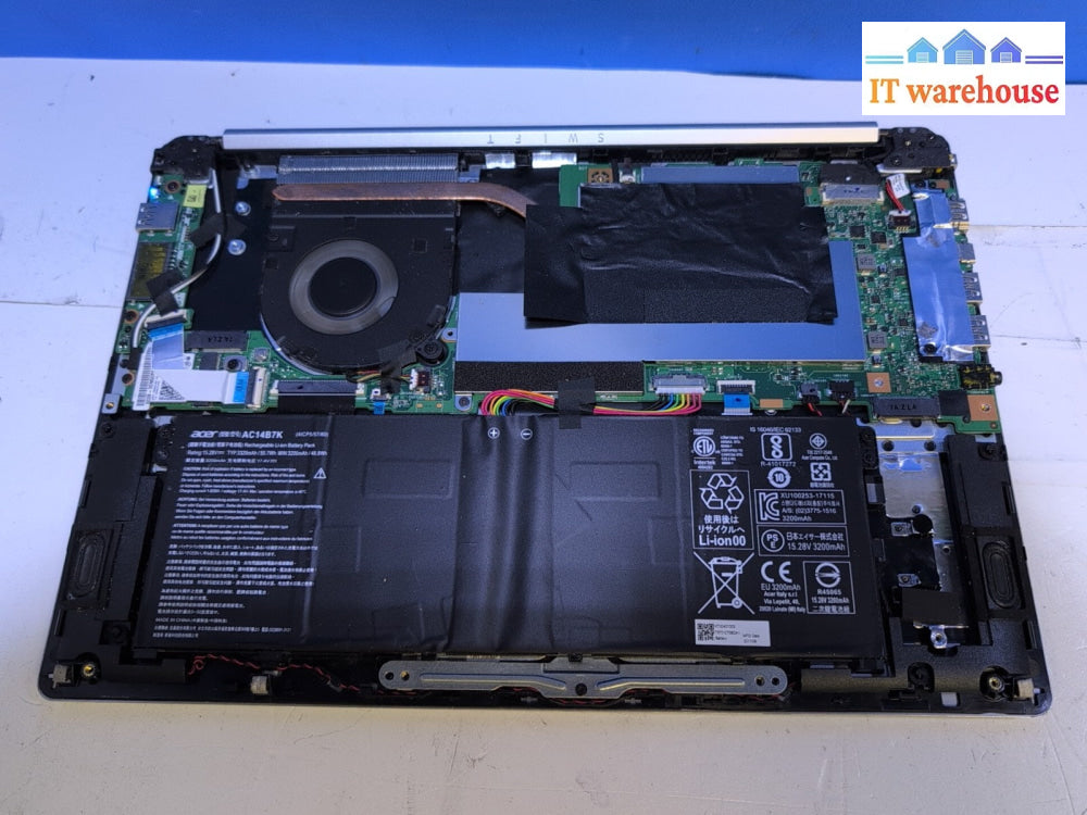 (*For Parts) Acer Swift SF314 14" Laptop Intel i5-8250U/8GB (NO SSD, NO AC) -