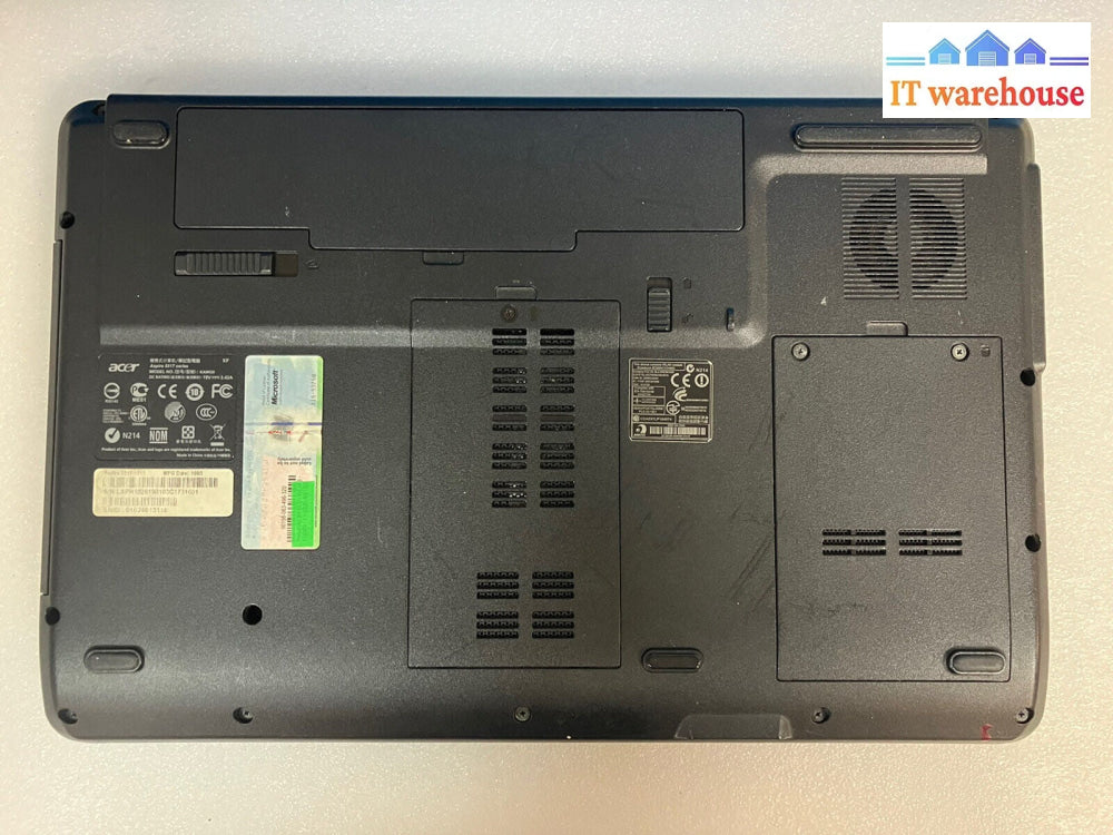 ~(For Parts, As is) Acer Aspire 5517 15.6" Laptop AMD CPU 2GB RAM No Disk (Read)