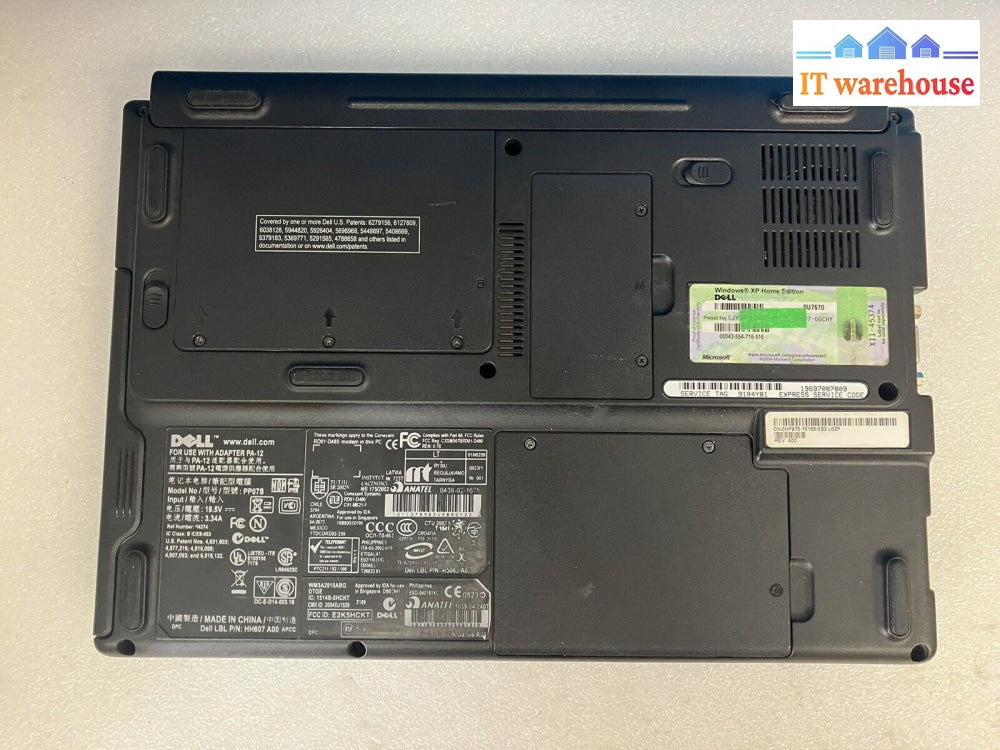 ~(For Parts, AS IS) Dell Inspiron 710m Intel Pentium M / 1GB RAM / No Disk *Read