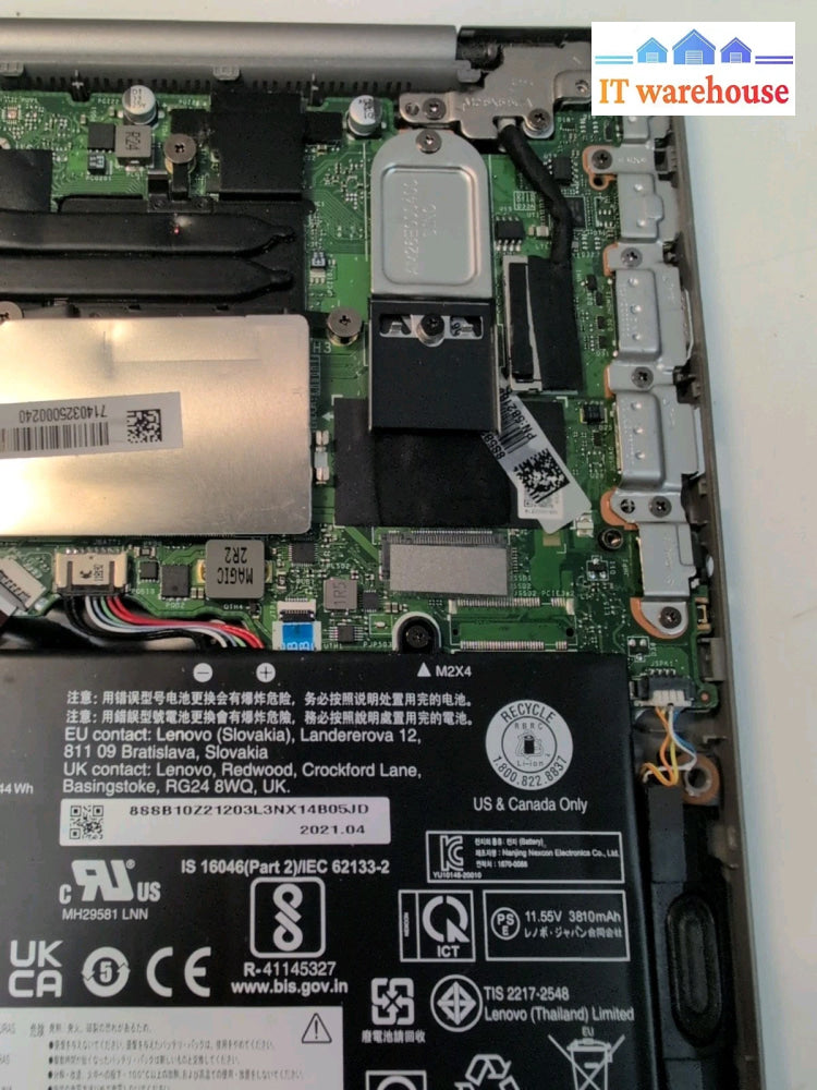 (FOR PARTS) Lenovo ThinkBook 14 G2  ITL 14" Laptop i5-1135G7 CPU (NO RAM/SSD ) -