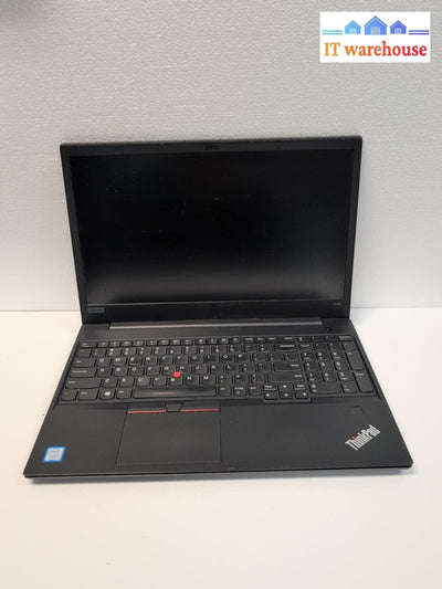 (For Parts,  No Boot) Lenovo ThinkPad E590 Laptop i5-8th Gen CPU (NO SSD/RAM) -