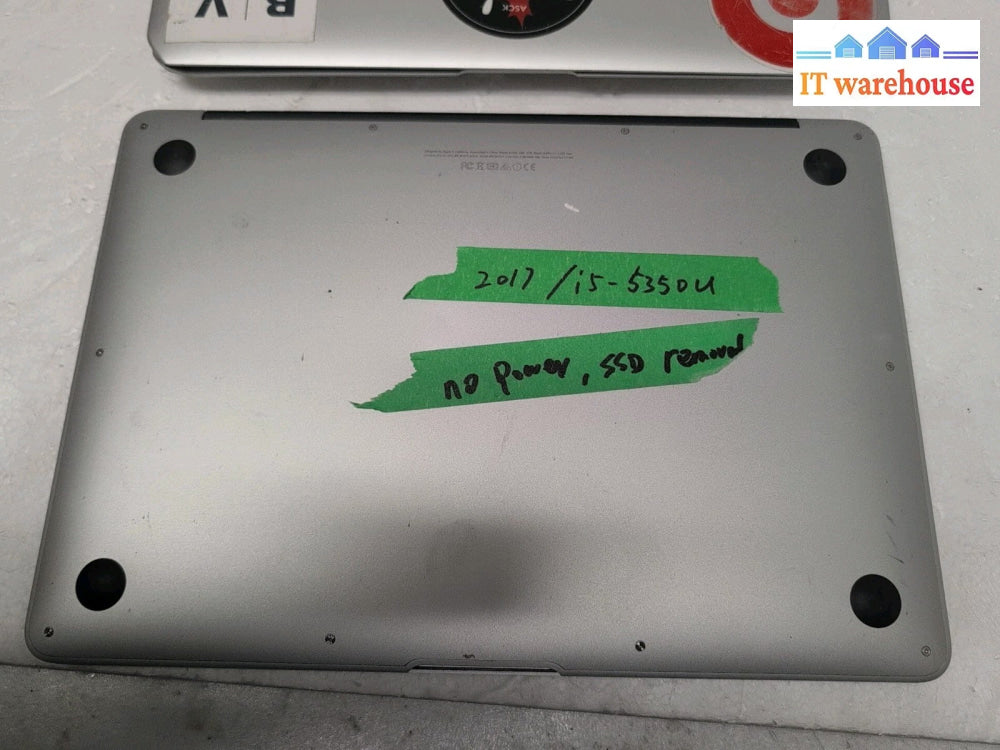 (For Parts, No Power) 3x Apple  13" MacBook Air A1466 (2017/2017/2012)  i5 CPU -