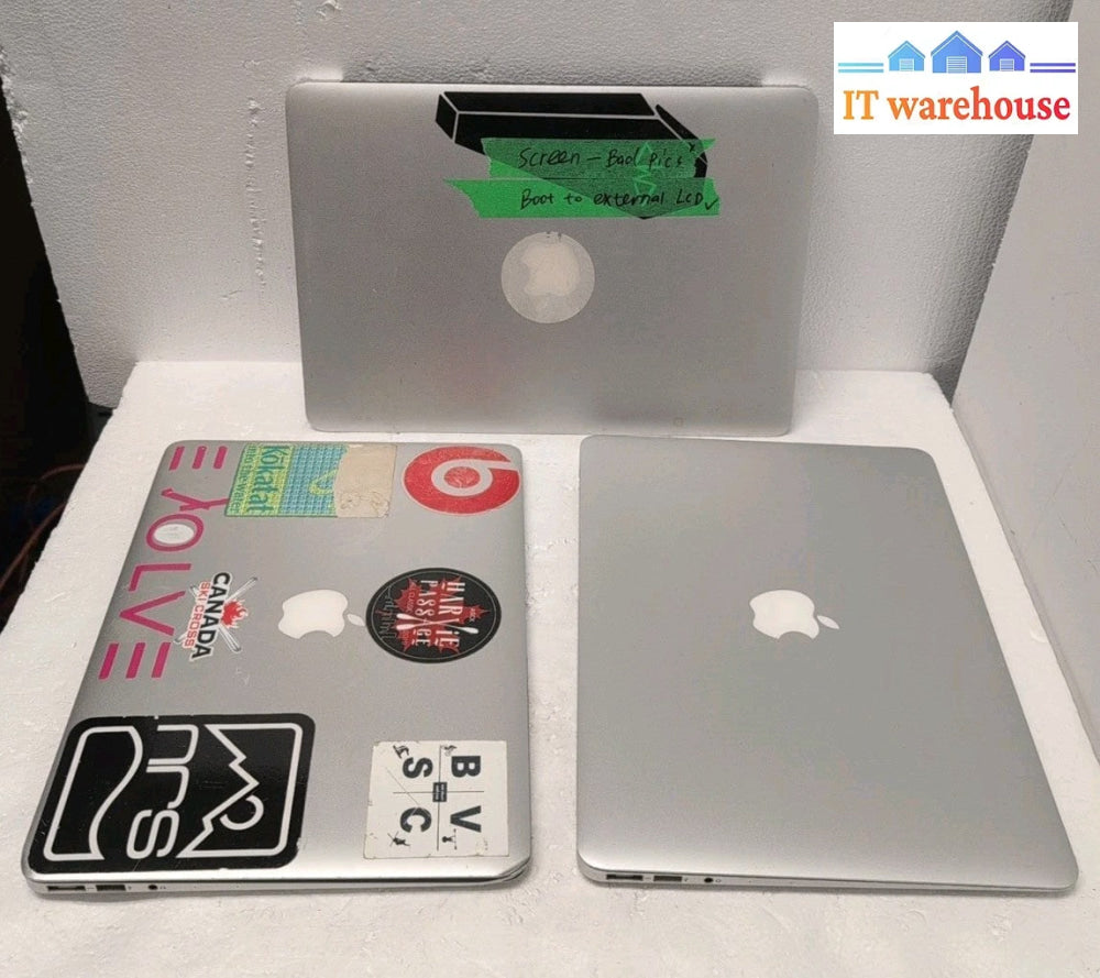 (For Parts, No Power) 3x Apple  13" MacBook Air A1466 (2017/2017/2012)  i5 CPU -