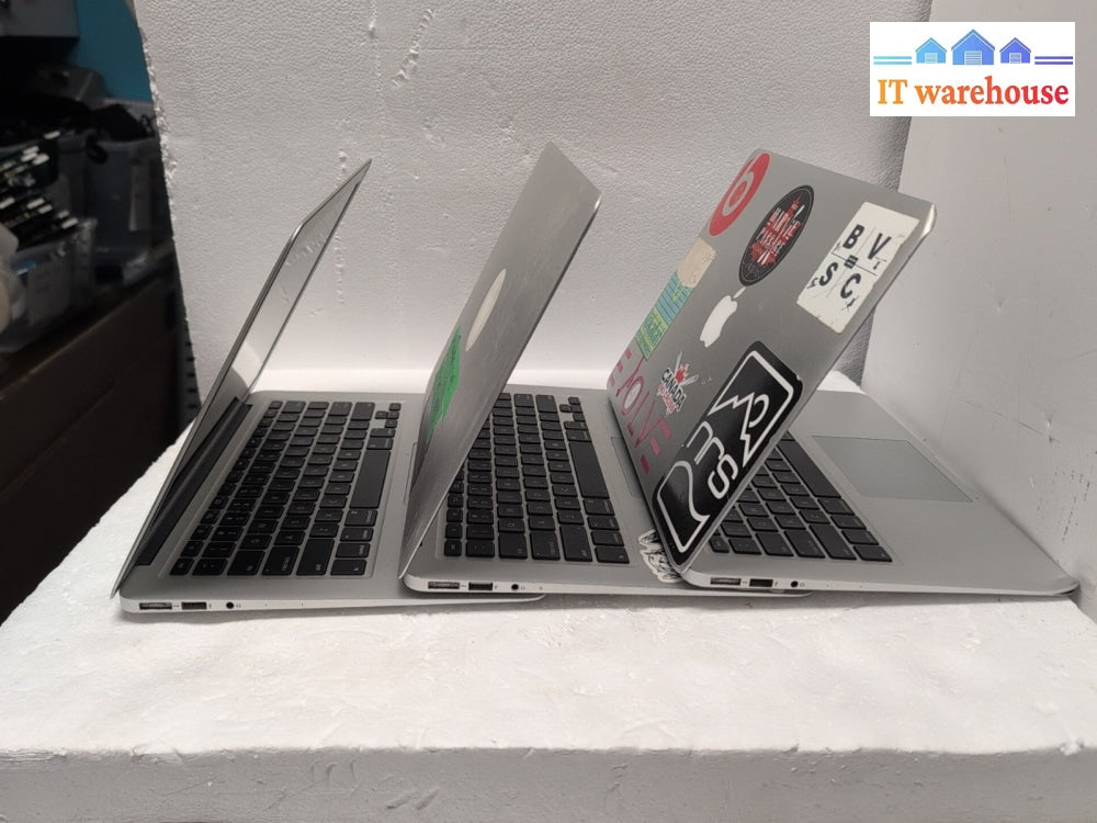 (For Parts, No Power) 3x Apple  13" MacBook Air A1466 (2017/2017/2012)  i5 CPU -