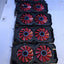(For Parts,  Non-Working) 5x XFX AMD Radeon RX 580 Black 8GB GPU (RX-580S85D) -
