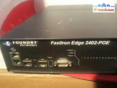 - Foundry FastIron Edge 2402-POE Switch   FES2402-POE