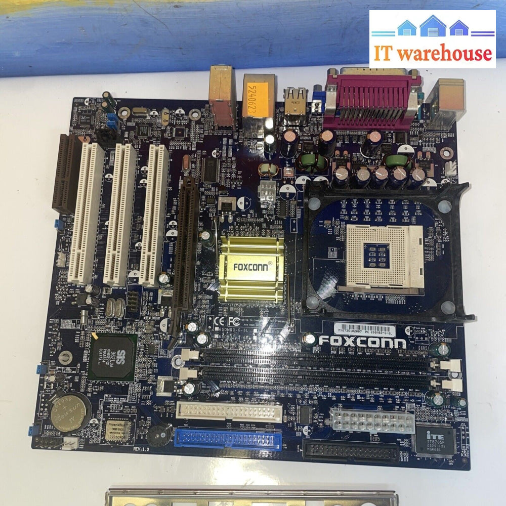 Foxconn 650M02-G-6L Socket 478 motherboard with audio, video, LAN. 1AGP, 3PCI